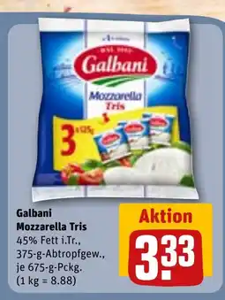 REWE Galbani Mozzarella Tris Angebot