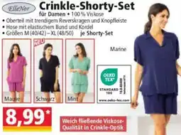 Norma ElleNor Crinkle-Shorty-Set Angebot