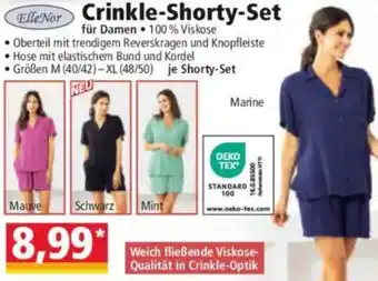 Norma ElleNor Crinkle-Shorty-Set Angebot