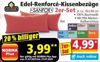 Norma Dreamtex Edel-Renforcé-Kissenbezüge Angebot