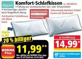 Norma ORTHO-Vital Komfort-Schlafkissen Angebot