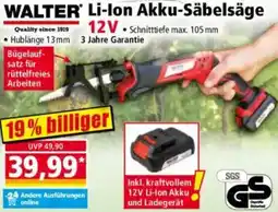 Norma WALTER Li-Ion Akku-Säbelsäge 12V Angebot