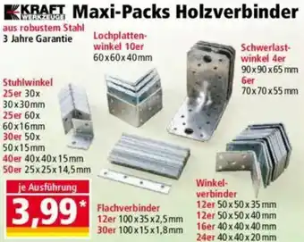 Norma KRAFT WERKZEUGE Maxi-Packs Holzverbinder Angebot