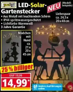 Norma LED-Solar Gartenstecker Angebot