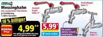 Norma Powertec Garden Messinghahn Angebot