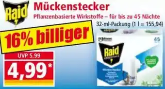 Norma Raid Mückenstecker Angebot