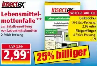 Norma Insectex Lebensmittelmottenfalle Angebot
