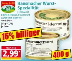 Norma Hausmacher Wurst Spezialität Angebot