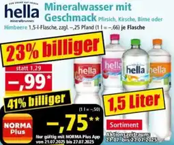 Norma hella Mineralwasser mit Geschmack Angebot