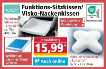 Norma Funktions-Sitzkissen/Visko-Nackenkissen Angebot