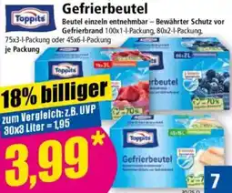Norma Toppits Gefrierbeutel Angebot
