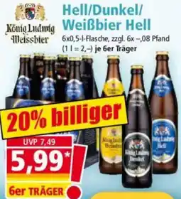 Norma König Ludwig Hell/Dunkel/ Weißbier Hell Angebot