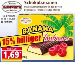 Norma HAUSWIRTH Schokobananen Angebot