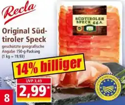 Norma Recla Original Südtiroler Speck Angebot