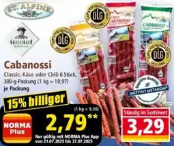 Norma ST. ALPINE Cabanossi Angebot