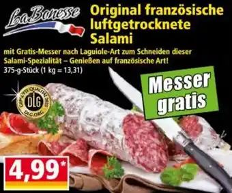 Norma LaBonesse Original französische luftgetrocknete Salami Angebot