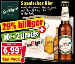 Norma SanMiguel Spanisches Bier Angebot