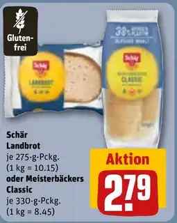 REWE Schär Landbrot oder Meisterbäckers Classic Angebot