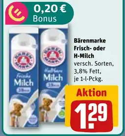 REWE Bärenmarke Frisch- oder H-Milch Angebot