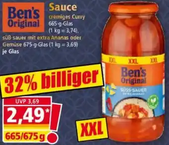 Norma Ben's Original Sauce Angebot