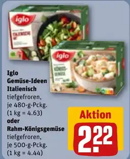 REWE iglo Gemüse-Ideen Italienisch o. Rahm-Königsgemüse Angebot