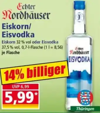Norma Echter Nordhäuser Eiskorn/ Eisvodka Angebot