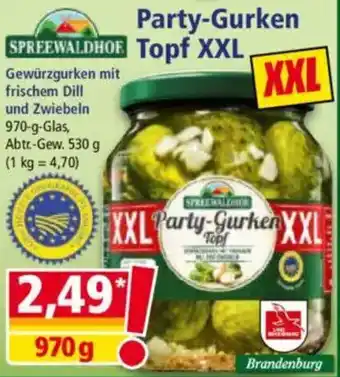 Norma SPREEWALDHOF Party-Gurken Topf XXL Angebot