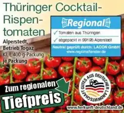 Norma Thüringer Cocktail Rispentomaten Angebot
