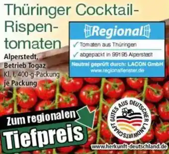 Norma Thüringer Cocktail Rispentomaten Angebot