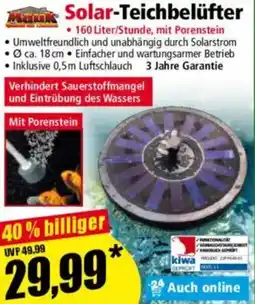 Norma Mauk Solar-Teichbelüfter Angebot