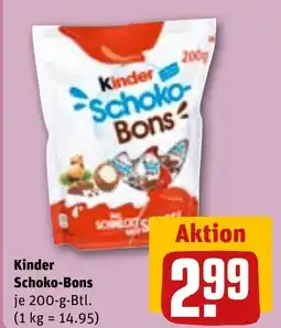 REWE Kinder Schoko-Bons Angebot