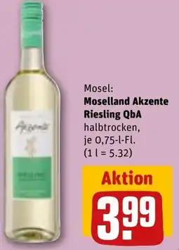 REWE Moselland Akzente Riesling QbA Angebot