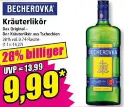 Norma BECHEROVKA Kräuterlikör Angebot