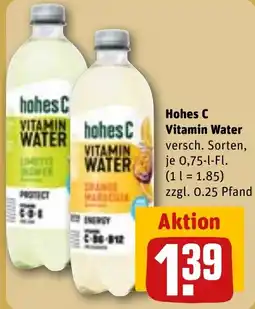 REWE Hohes C Vitamin Water Angebot