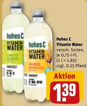 REWE Hohes C Vitamin Water Angebot
