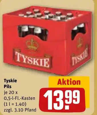 REWE Tyskie Pils Angebot