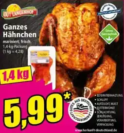 Norma GUT LANGENHOF Ganzes Hähnchen Angebot
