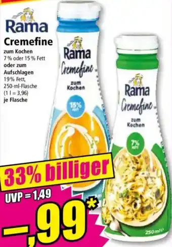Norma Rama Cremefine Angebot