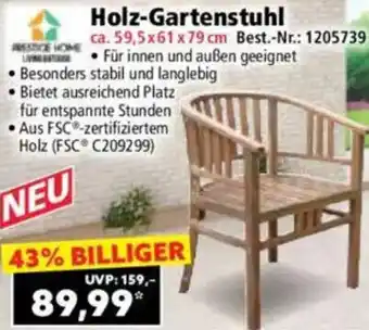 Norma Holz-Gartenstuhl Angebot