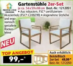 Norma Gartenstühle 2er-Set Angebot