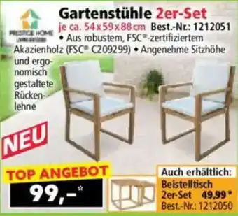Norma Gartenstühle 2er-Set Angebot