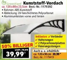 Norma GreenYard Kunststoff-Vordach Angebot