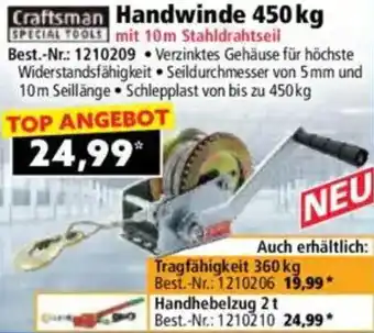 Norma Craftsman Handwinde 450 kg Angebot