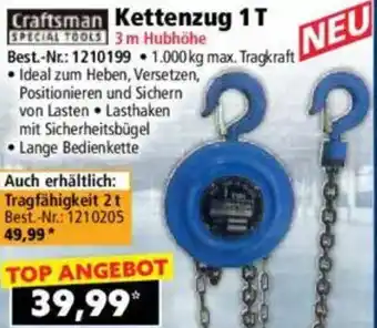 Norma Craftsman Kettenzug 1T Angebot