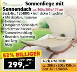 Norma GreenYard Sonnenliege mit Sonnendach Angebot
