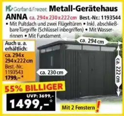 Norma Garten & Freizeit Metall-Gerätehaus ANNA Angebot