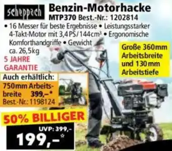 Norma Scheppach Benzin-Motorhacke MTP370 Angebot