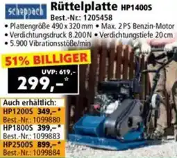 Norma Scheppach Rüttelplatte HP1400S Angebot