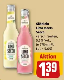 REWE Söhnlein Limo meets Secco Angebot