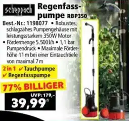 Norma Scheppach Regenfasspumpe RBP350 Angebot